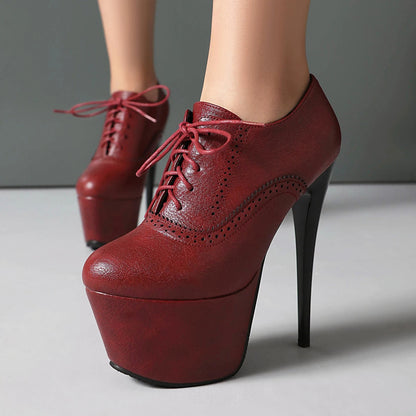 Ateneo Brogue Platform Pumps