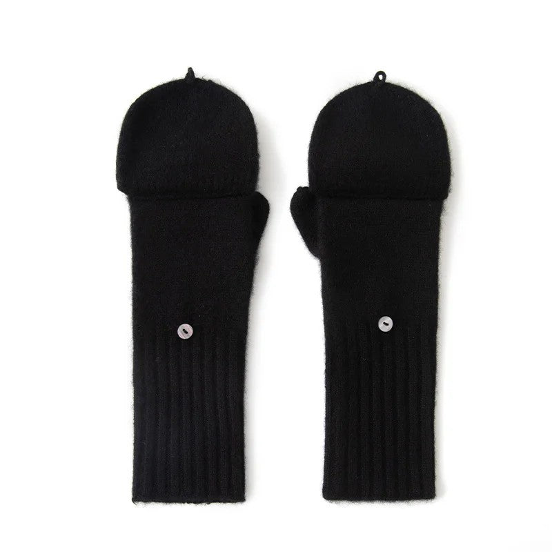 Hearthwell Cashmere Flip Mittens