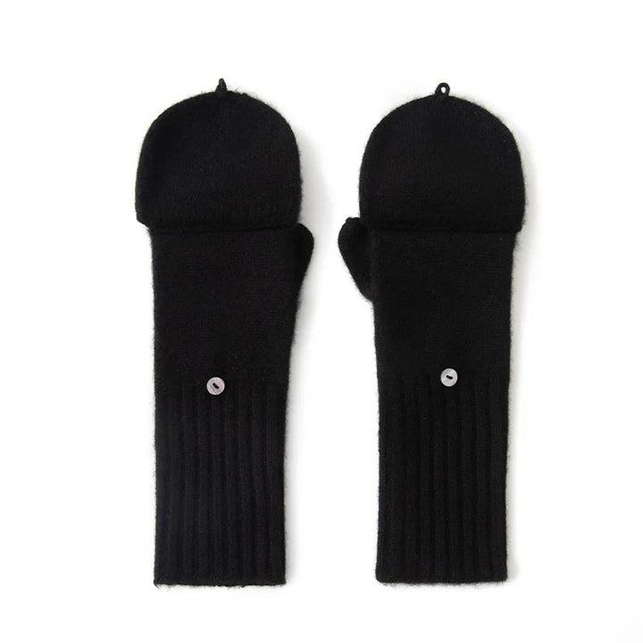 Hearthwell Cashmere Flip Mittens