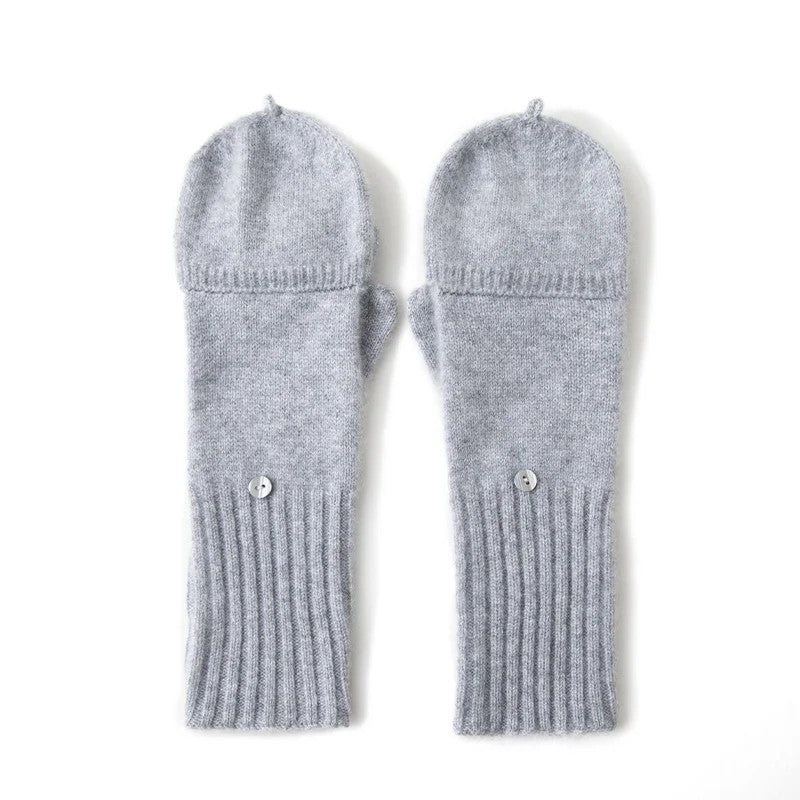 Hearthwell Cashmere Flip Mittens