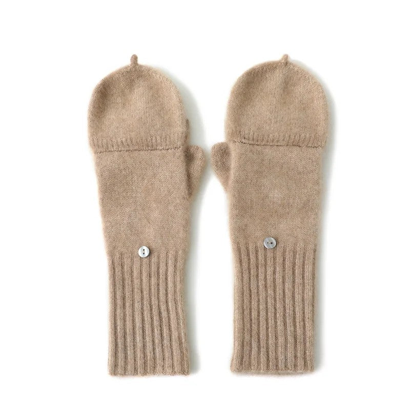 Hearthwell Cashmere Flip Mittens