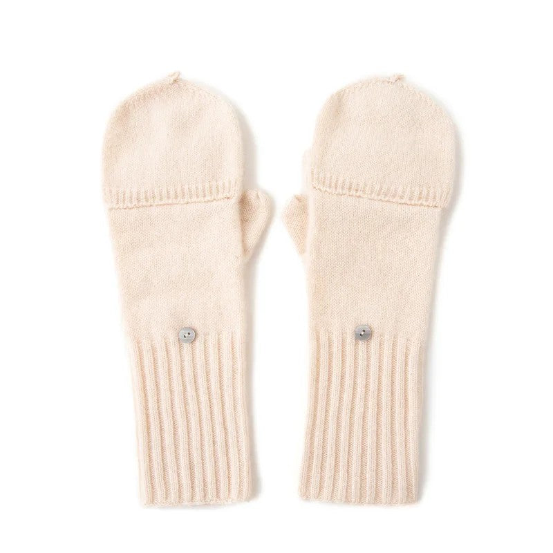 Hearthwell Cashmere Flip Mittens