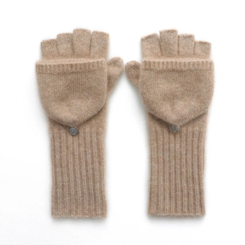 Hearthwell Cashmere Flip Mittens
