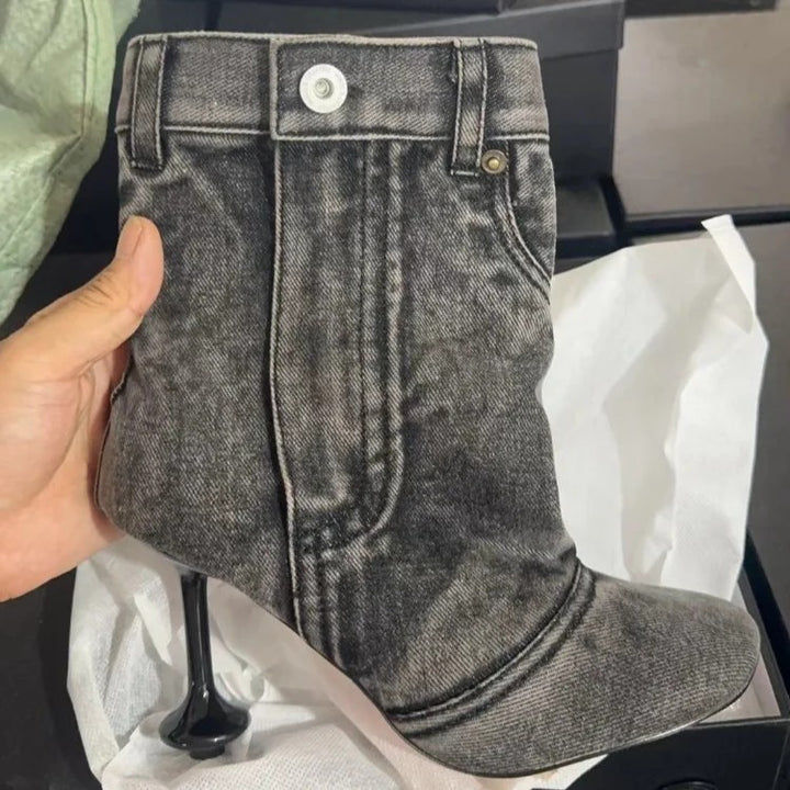 Rivetta Denim Ankle Boots