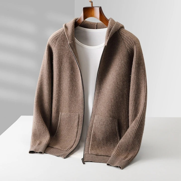 Hearthman Hooded Wool Cardigan