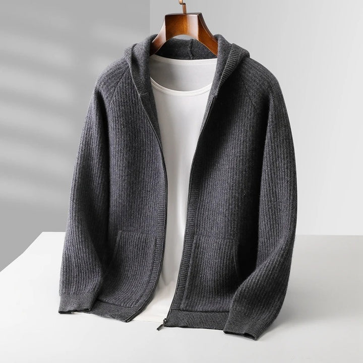 Hearthman Hooded Wool Cardigan