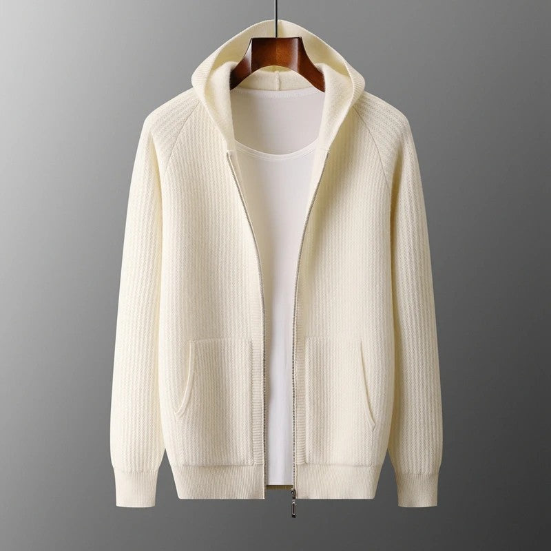 Hearthman Hooded Wool Cardigan