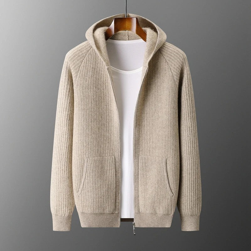 Hearthman Hooded Wool Cardigan