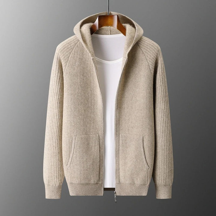 Hearthman Hooded Wool Cardigan
