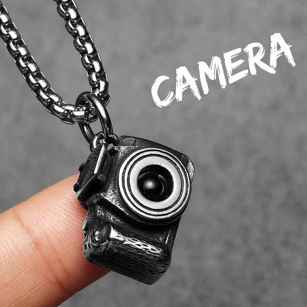 Shutterbug Camera Pendant Necklace