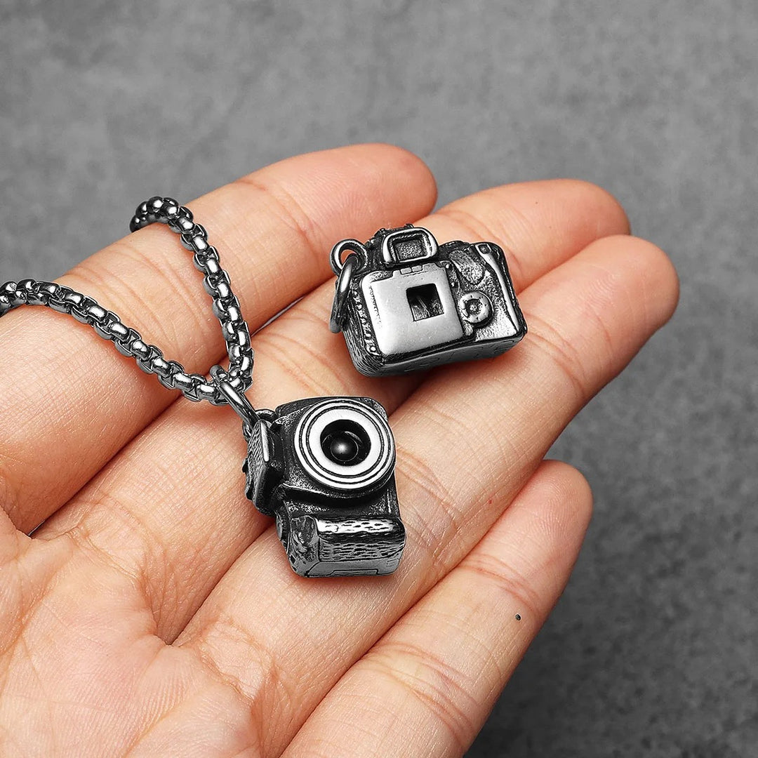 Shutterbug Camera Pendant Necklace
