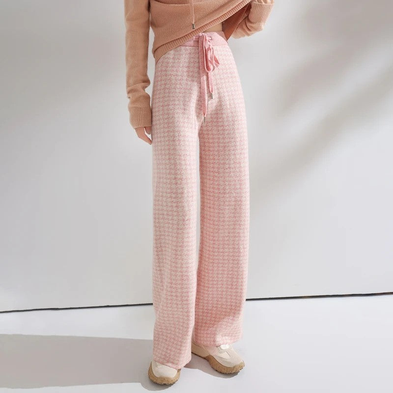 Highgrove Houndstooth Wide-Legs