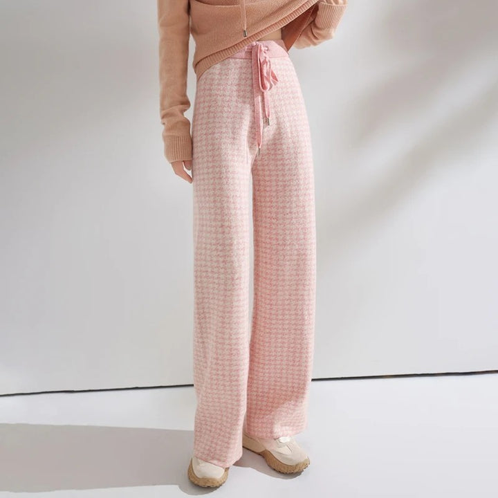 Highgrove Houndstooth Wide-Legs