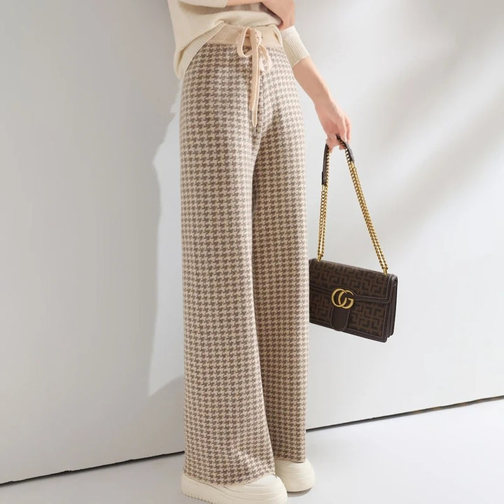 Highgrove Houndstooth Wide-Legs