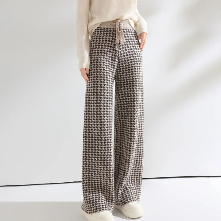 Highgrove Houndstooth Wide-Legs