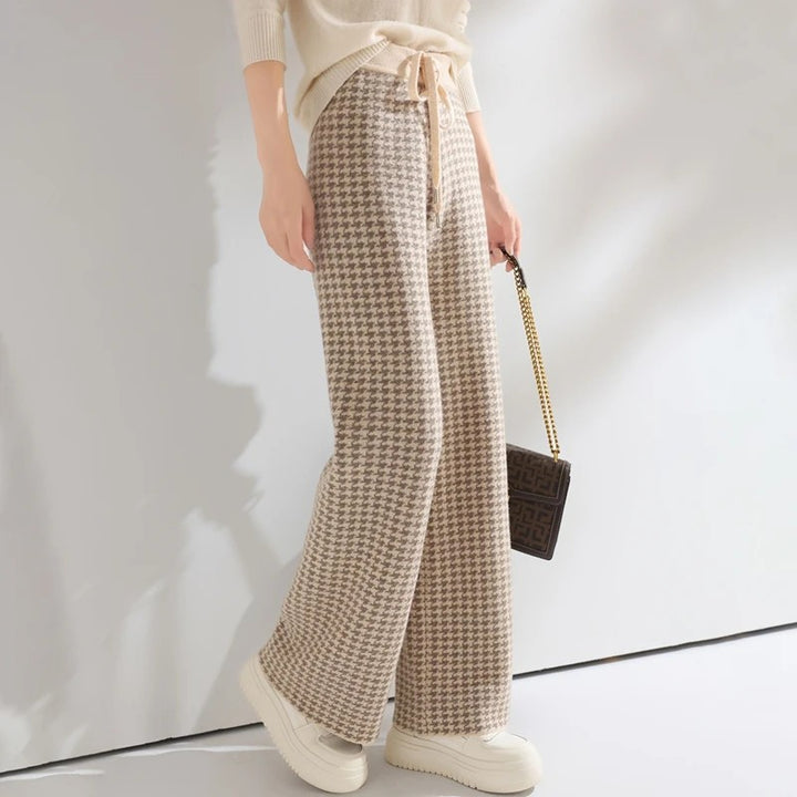 Highgrove Houndstooth Wide-Legs