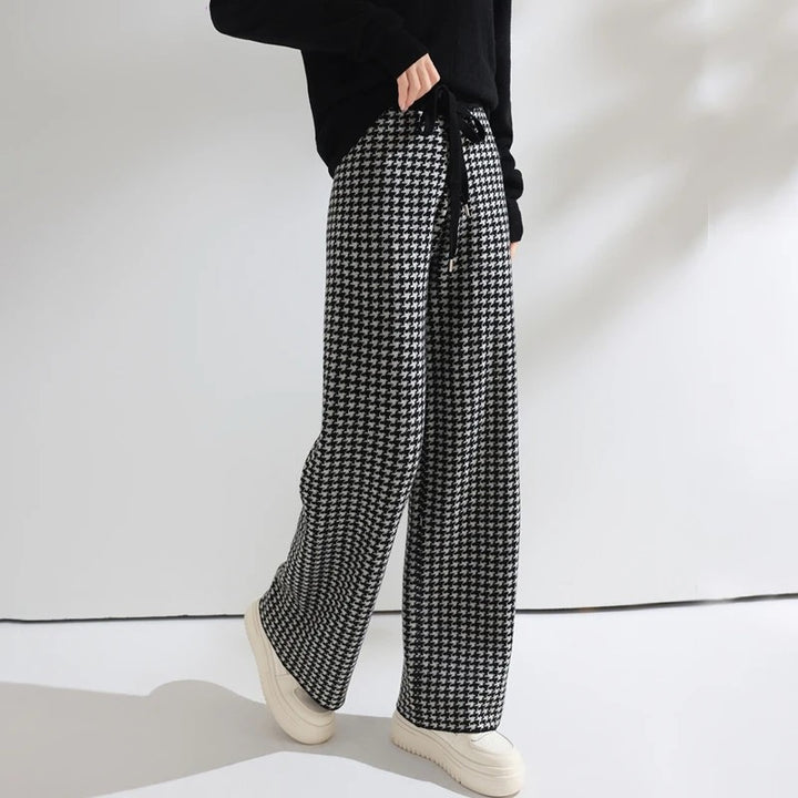 Highgrove Houndstooth Wide-Legs