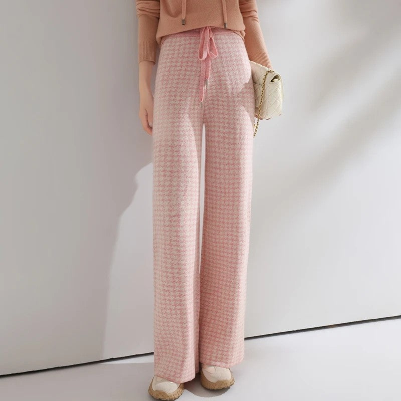 Highgrove Houndstooth Wide-Legs