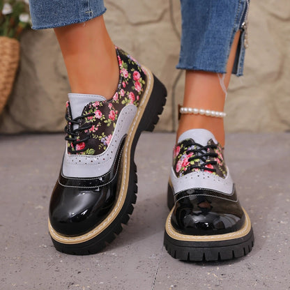 Rosalind Floral Brogue Platforms