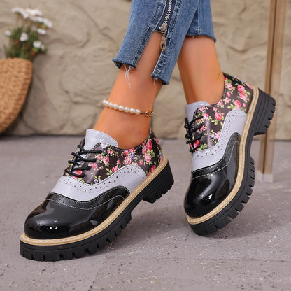 Rosalind Floral Brogue Platforms