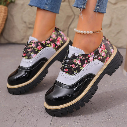 Rosalind Floral Brogue Platforms