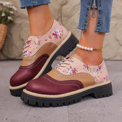 Rosalind Floral Brogue Platforms