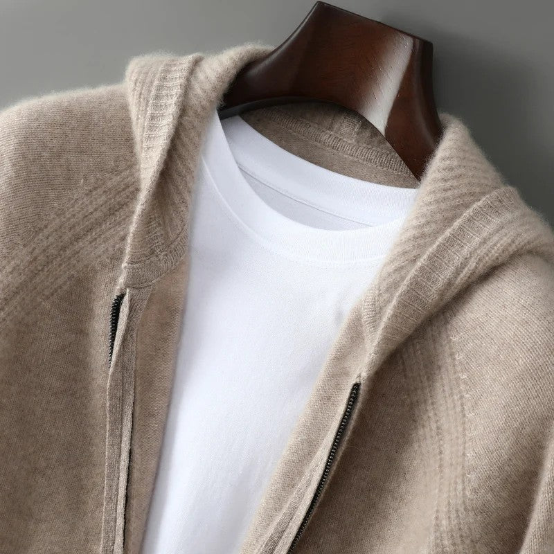 Highlands Wool Hooded Cardigan