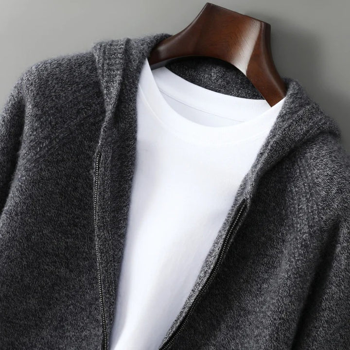 Highlands Wool Hooded Cardigan
