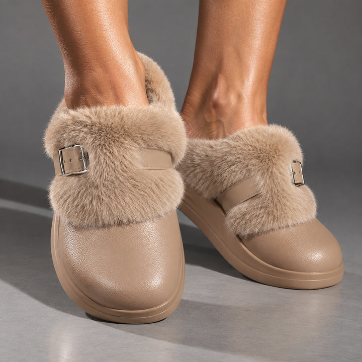 Hearth Buckle Fur Clogs — ce_brooklyn_s3_01