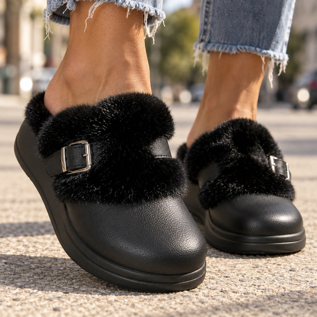 Hearth Buckle Fur Clogs — ce_brooklyn_s1_01