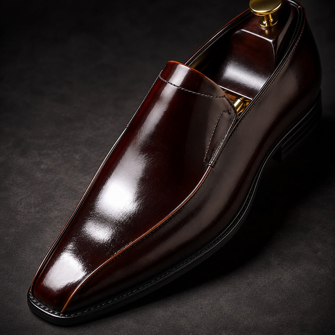 Lustrini Slip-On Leather Loafers — ce_metastatic_01