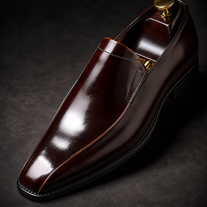 Lustrini Slip-On Leather Loafers — ce_metastatic_01