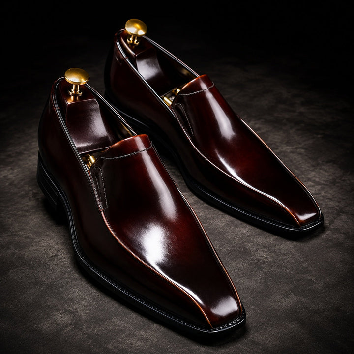 Lustrini Slip-On Leather Loafers — ce_metastatic_05