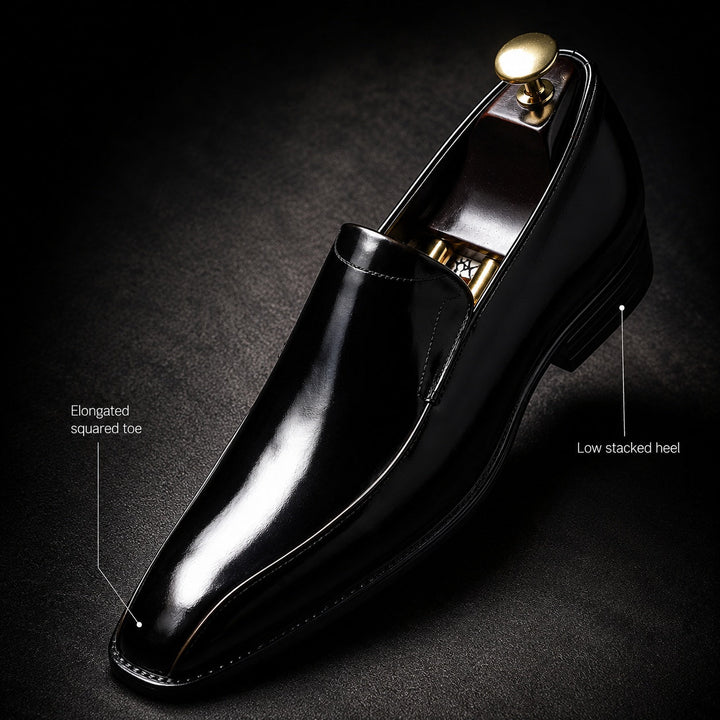 Lustrini Slip-On Leather Loafers — ce_metastatic_07