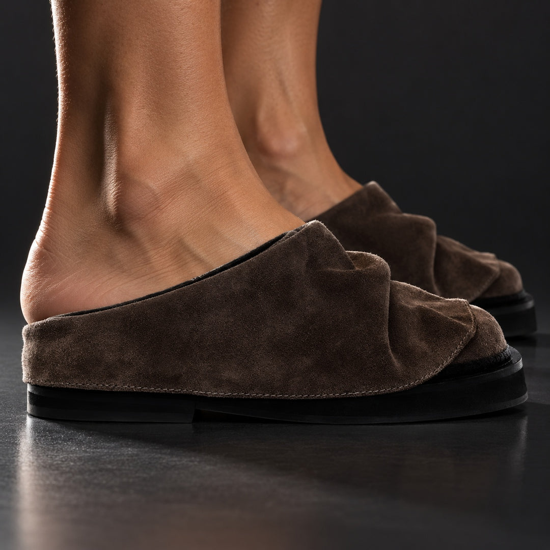Pleatfold Suede Mules — ce_brooklyn_s3_01