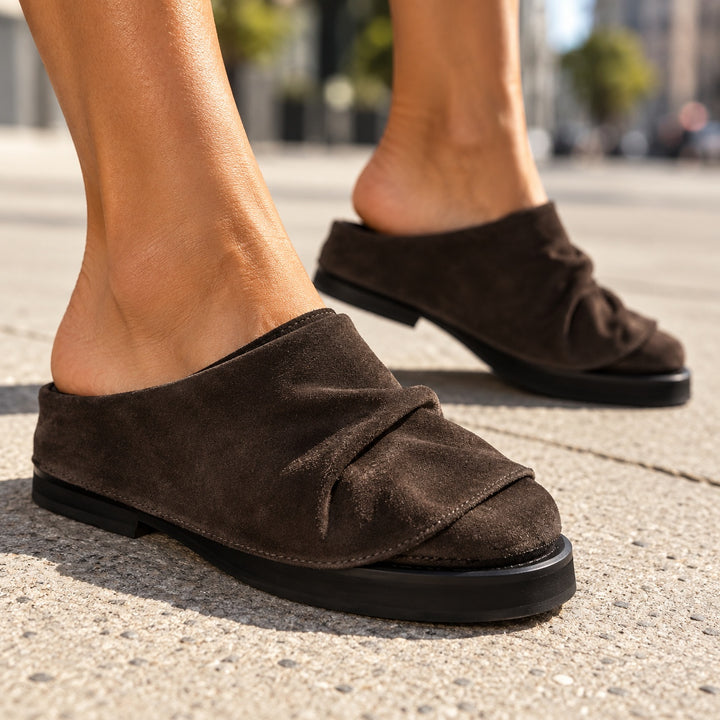 Pleatfold Suede Mules — ce_brooklyn_s1_01