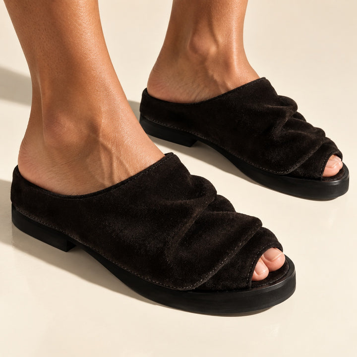 Pleatfold Suede Mules — ce_brooklyn_s3_01