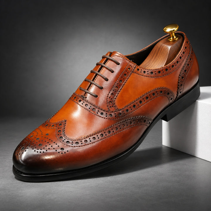 Regent Wingtip Brogue Oxfords — ce_angle_01