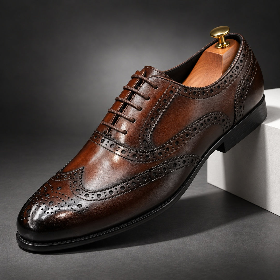 Regent Wingtip Brogue Oxfords — ce_angle_01