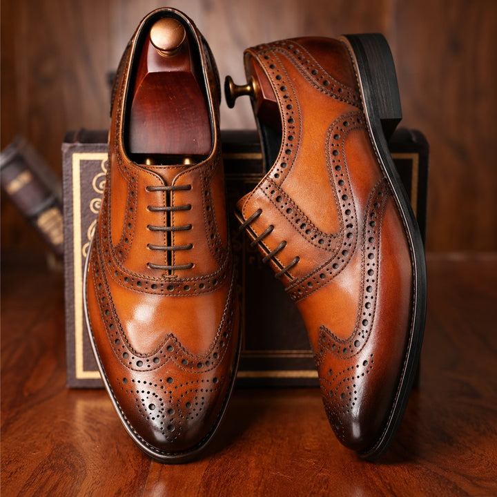 Regent Wingtip Brogue Oxfords — ce_angle_01