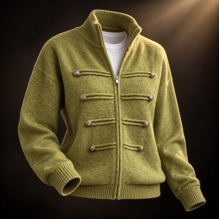 Regiment Button Zip Cardigan — ce_soul_s3_01