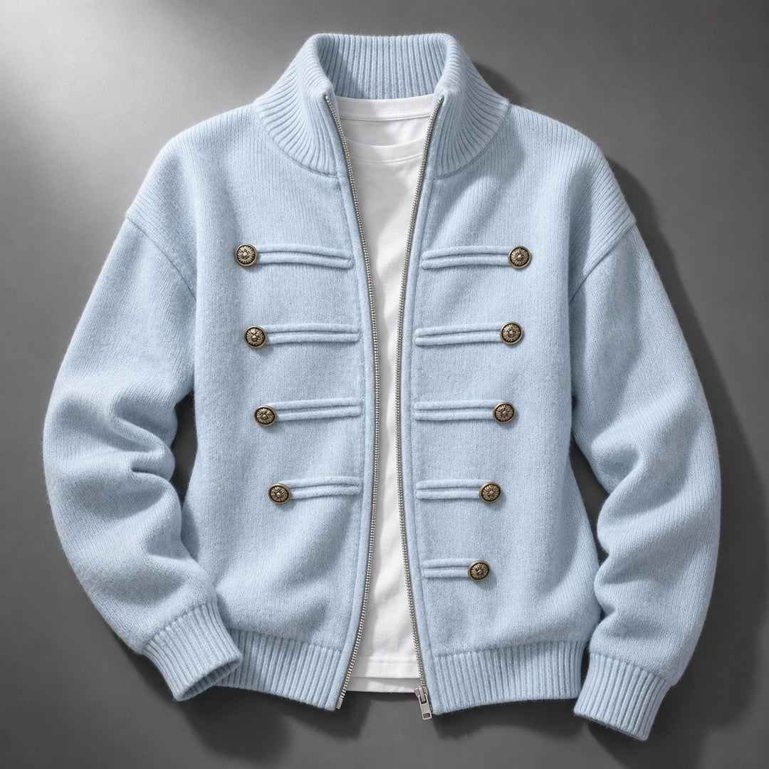 Regiment Button Zip Cardigan — ce_soul_s1_01