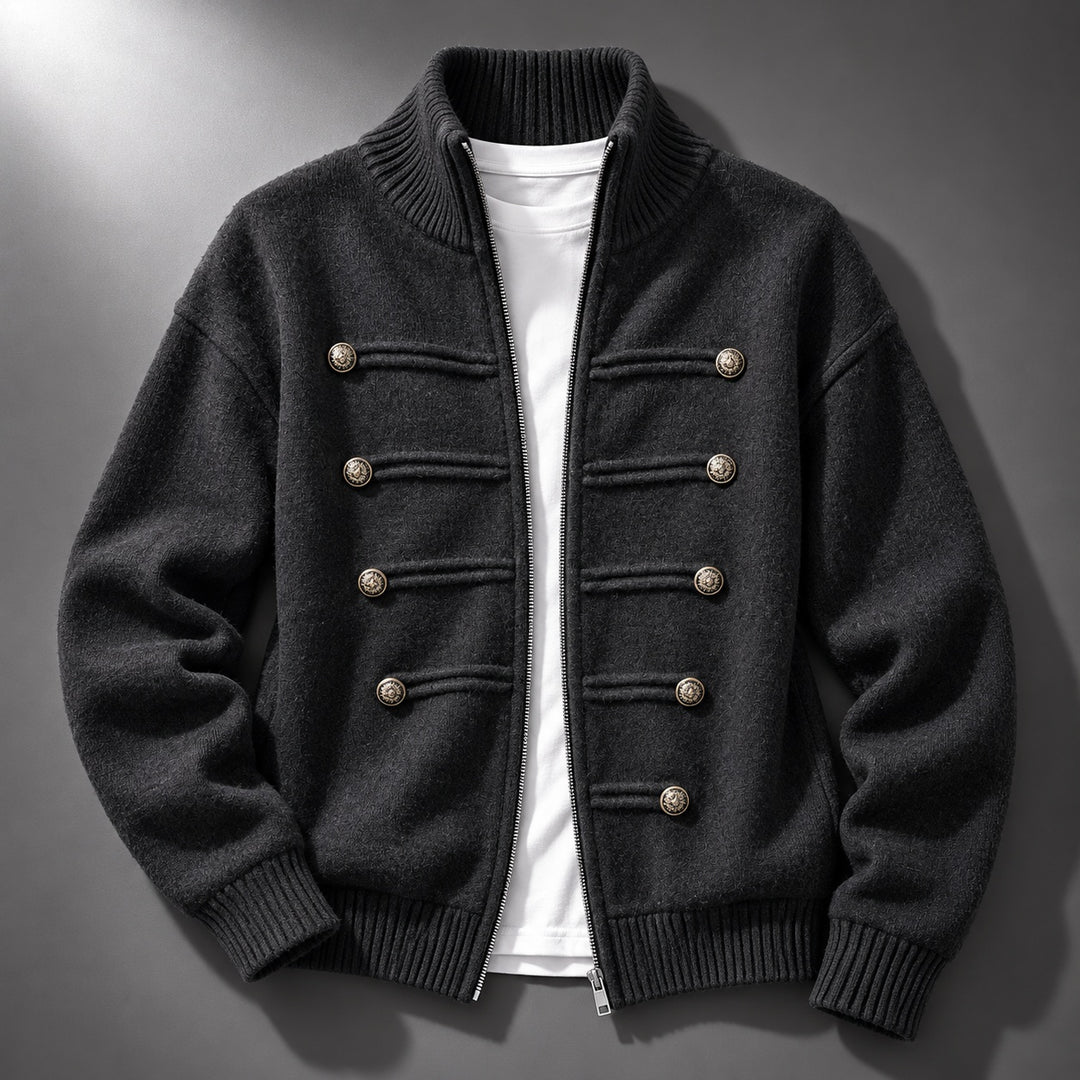 Regiment Button Zip Cardigan — ce_soul_s1_01