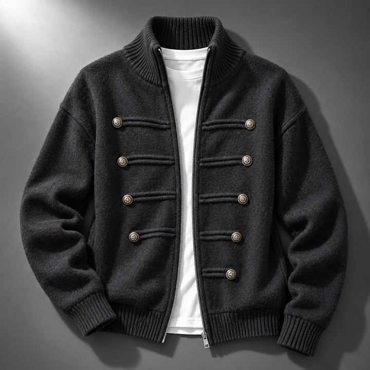 Regiment Button Zip Cardigan — ce_soul_s1_01