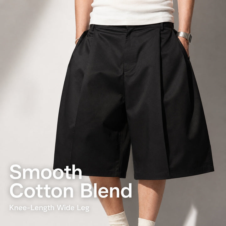 Saiko Pleated Wide-Leg Shorts — ce_metastatic_06