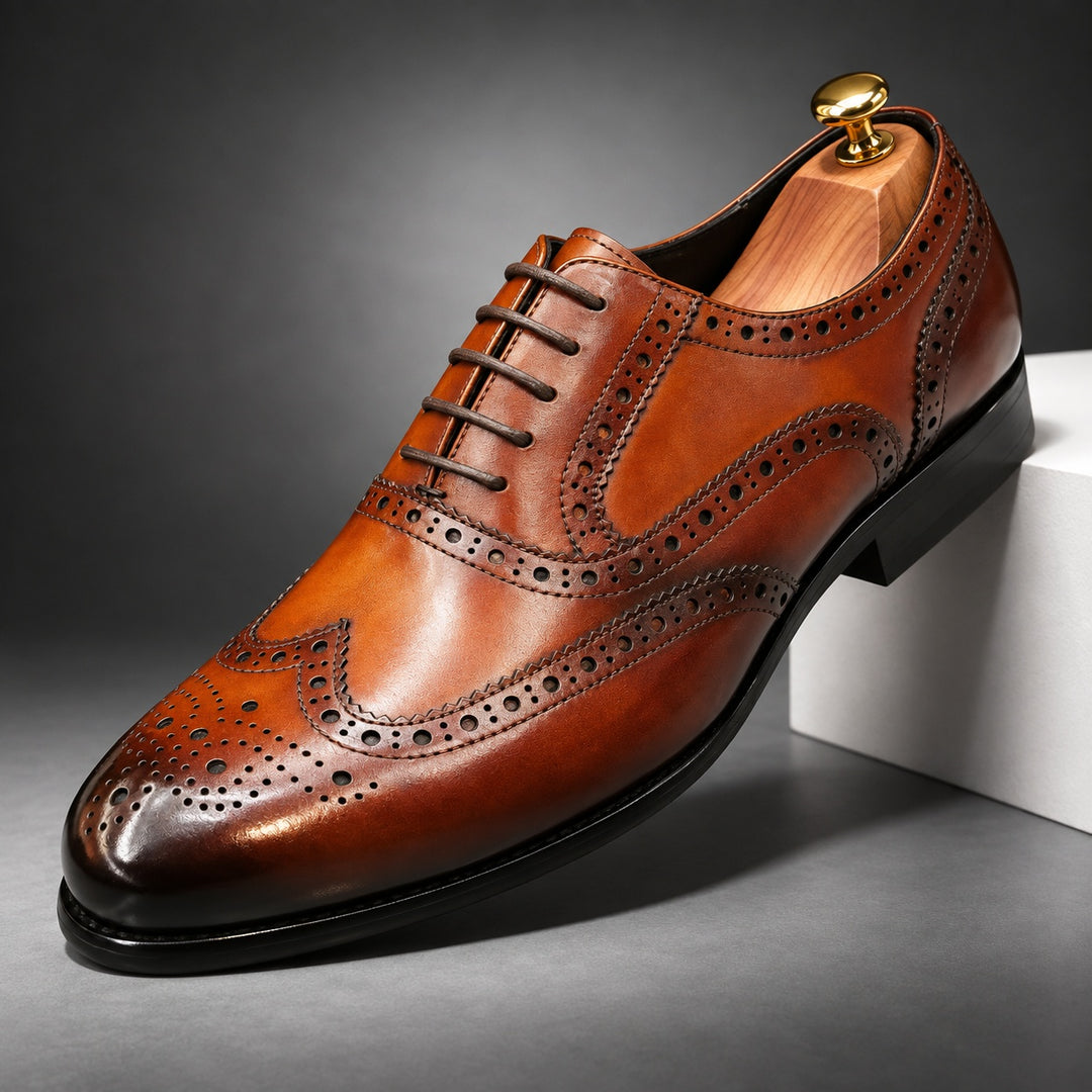 Sartoria Wingtip Brogue Oxfords — ce_angle_01