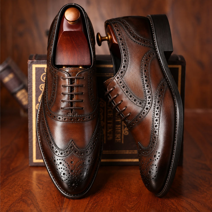 Sartoria Wingtip Brogue Oxfords — ce_angle_01