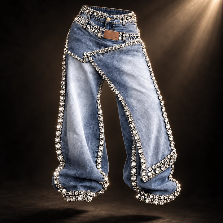 Showgirl Rhinestone Wide-Leg Jeans — ce_soul_s3_01