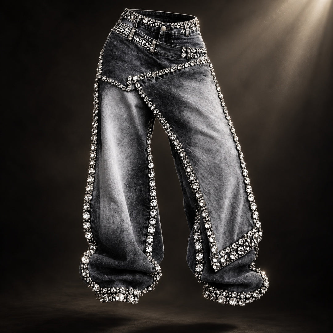 Showgirl Rhinestone Wide-Leg Jeans — ce_soul_s3_01