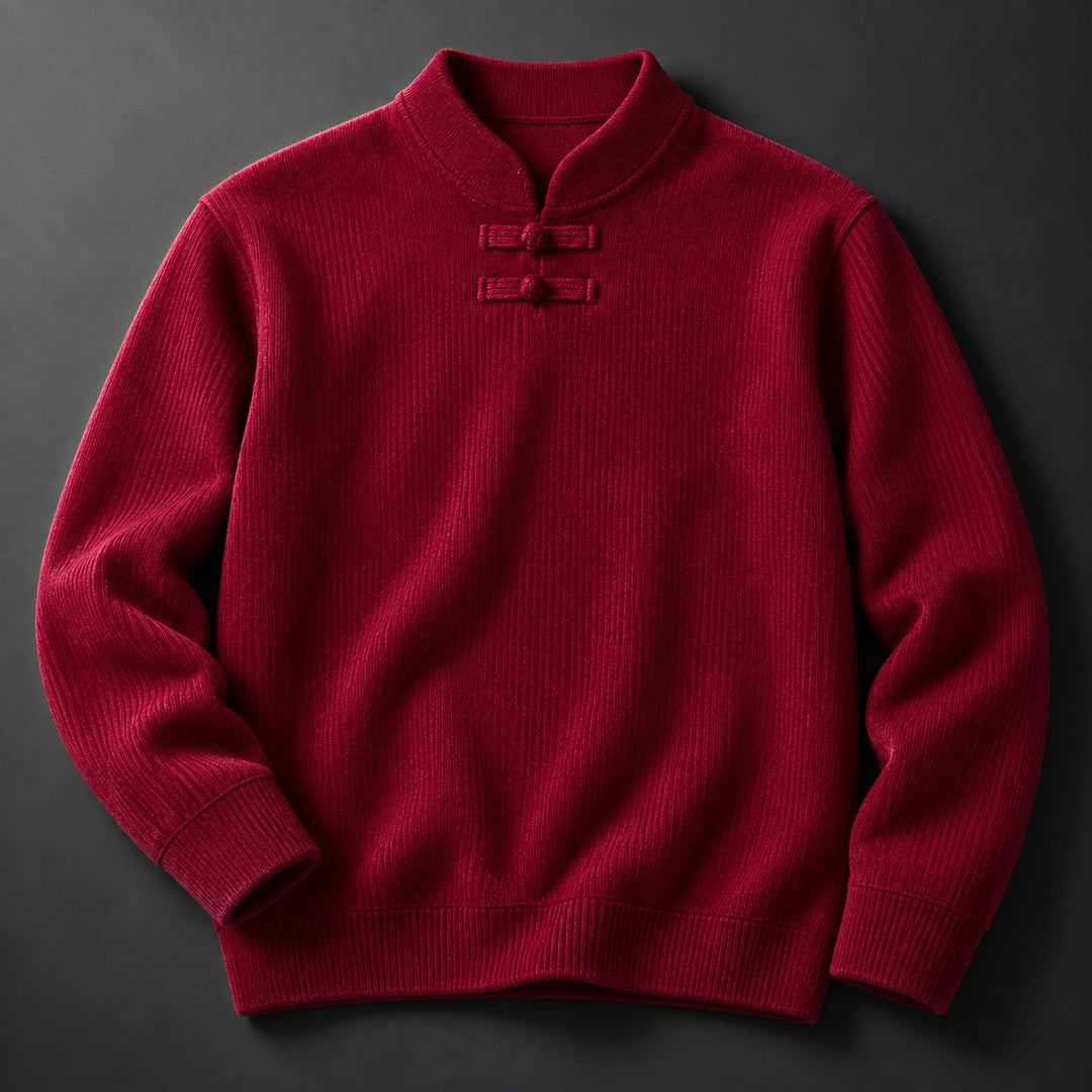 Silk Road Frog-Button Sweater — ce_soul_s1_01